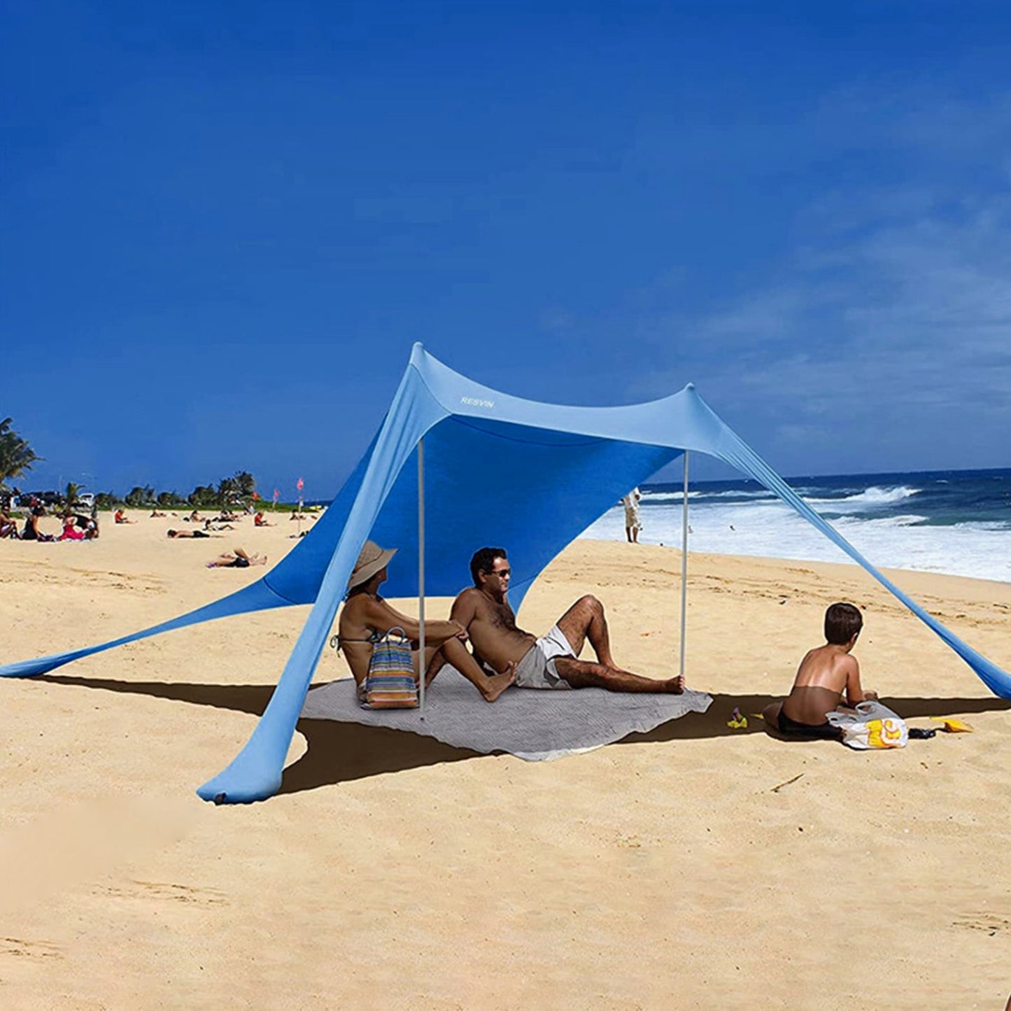 Tienda de playa familiar.